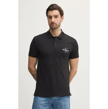 Pánské tričko Polo tričko Calvin Klein Jeans J30J325664 černá 99A, vel. L