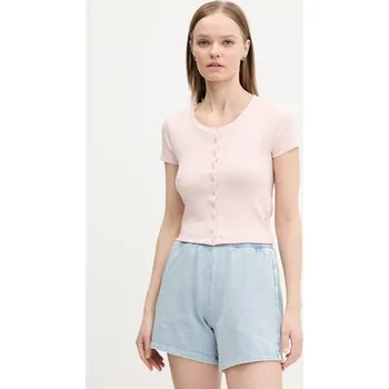 Pánská móda Tričko Guess Jeans W5GP27.KA0H1 růžová 03X, vel. M