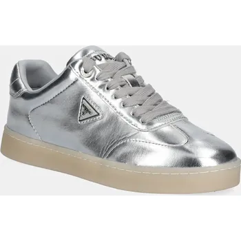 Dámské tenisky Tenisky Guess JAZLIE stříbrná barva, FLJJAZ LEM12 FLJJAZ.LEM12.SILVE SLV, EUR 36