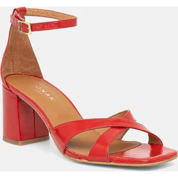 Dámské sandále Kožené sandály Jonak VANOU 3800055 červená 33X, EUR 37