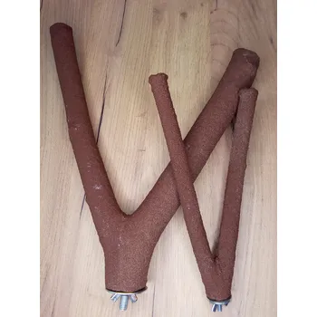 Příslušenství ke kleci pro ptáka M bird rozvětvené brusné bidlo – velikost L/XL hnědé, průměr cca 5 cm