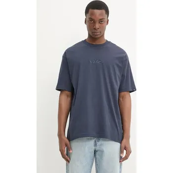 Bavlněné tričko Vans tmavomodrá barva, VN000HPZJDU1 59X, vel. S