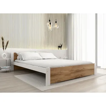 Postel AKCE Postel IKAROS 140 x 200 cm, dub artisan/bílá II. jakost