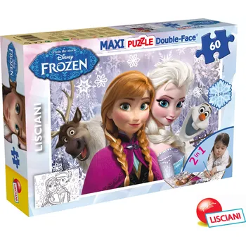 Puzzle Liscianigiochi oboustranné 46881 Frozen Ledové království 60 dílků
