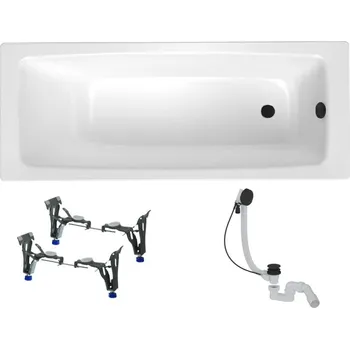 Vana SAT Obdélníková vana SAT Feel 150x70 cm smaltovaná ocel levá i pravá SATBVFEEL1508 SATBVFEEL1508