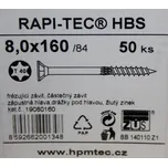 Vruty RAPI-TEC HBS 8x160mm zápustná hlava TX40 galvanický zin