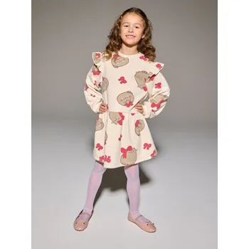 Dívčí šaty Sinsay - Teplákové šaty Pusheen The Cat - pastelová růžová - 986DV-03X - 986DV-03X-116