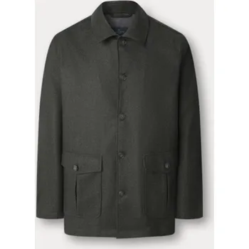 Pánská casual bunda BUNDA HACKETT LONDON HBONE FLAN OVERSHIRT HUNTER GREEN