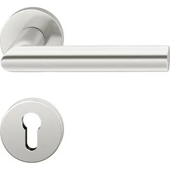 Stavební výplň FSB požární dveřní kování 76 1076, klika-klika, AGL ÖNORM PZ, stříbrný elox