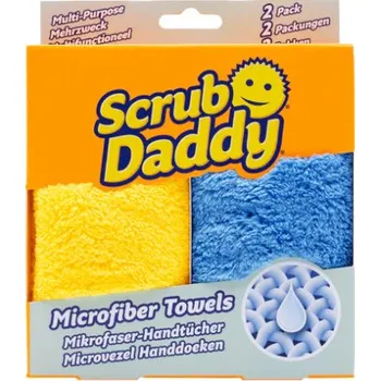Utěrka Scrub Daddy utěrky z mikrovlákna modrá/žlutá 2 kusy