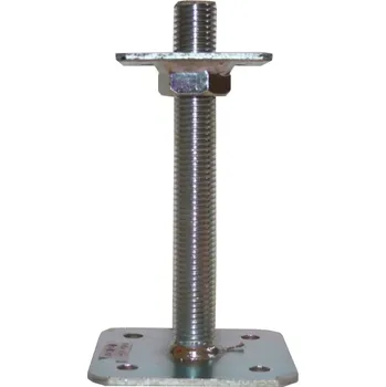 Stavebniny Patka pilíře 80x80x200x4mm, matice M24 přivařená