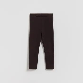 Dívčí kalhoty Reserved - Zateplené legíny - tmavě hnědá - 876FF-89X - 876FF-89X-104