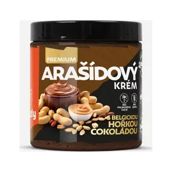Arašídový krém s belgickou hořkou čokoládou premium 250 g