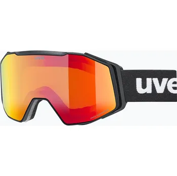 Sjezdové lyžování Lyžařské brýle UVEX Gravity FM matte black/mirror red/orange/clear