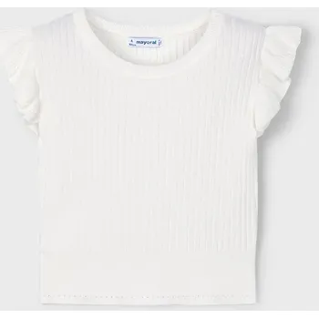 Dívčí tričko Dětská halenka Mayoral 3024.6D.Mini.PPYA béžová 02X, vel. 116
