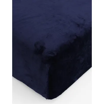 Prostěradlo Prostěradlo mikroplyš Deluxe 90 x 200 cm - tmavě modrá