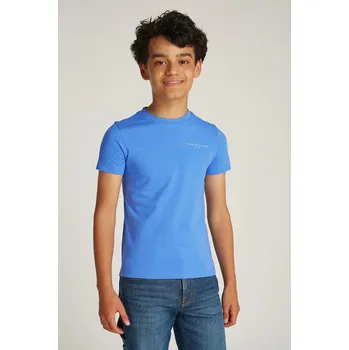 Chlapecké tričko Dětské bavlněné tričko Tommy Hilfiger KS0KS00594.74.122.PPYA modrá 55X, vel. 86