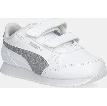 Chlapecké tenisky Dětské sneakers boty Puma ST Runner v4 SL Glitter V bílá barva, 401592 00X, EUR 21