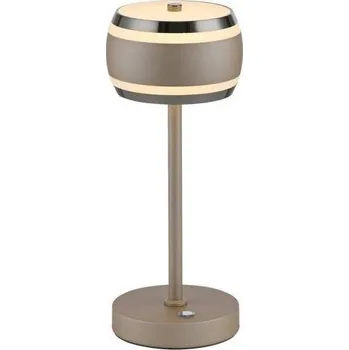 Lampička PAULNEUHAUS LED nabíjecí stolní lampa PURE Falling Rings, bronzová, dotykový stmívač, 2200-5000K - PAUL NEUHAUS PN 4503-97