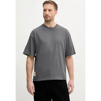 Pánské tričko Bavlněné tričko Alpha Industries Studio Edition T šedá barva, 156550 90X, vel. L