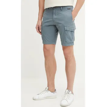 Pánské kraťasy Bavlněné šortky Napapijri N-Deline pánské, modrá barva, NP0A4HOTG1Y1 95X, vel. 33