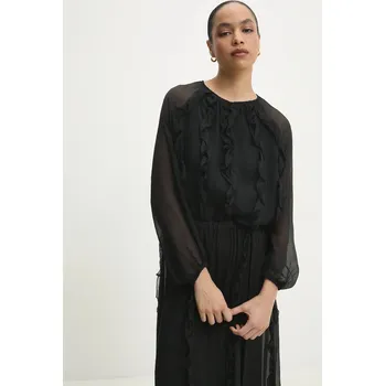 Dámská halenka Halenka Answear.LAB dámská, černá barva, hladká sw1003.ios 99X, vel. S