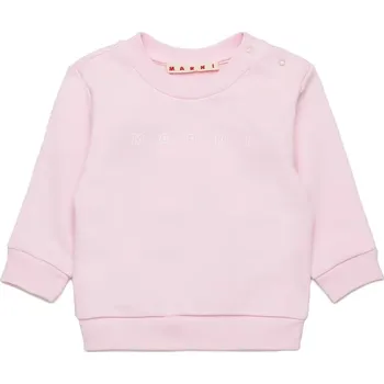 Dětská bavlněná mikina Marni MS319B SWEAT-SHIRT M01437 růžová 30X, vel. 97