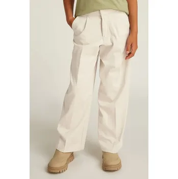 Dětské kalhoty Calvin Klein Jeans HR WIDE IG0IG02778.PPYA béžová 01X, vel. 140