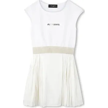 Dámské šaty Dívčí šaty Karl Lagerfeld bílá barva, mini, Z30569 Z30569.114.150 00X, vel. 126