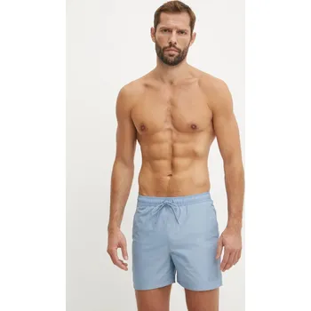 Plavkové šortky Calvin Klein modrá barva, KM0KM01082 95X, vel. XXL
