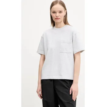 Pánské tričko Bavlněné tričko Abercrombie & Fitch šedá barva, KI139-5315 KI139.5315.112 90X, vel. M