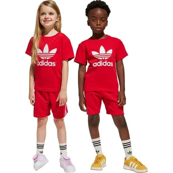 Chlapecká mikina Dětská souprava adidas Originals červená barva, JC9156 33X, vel. 122