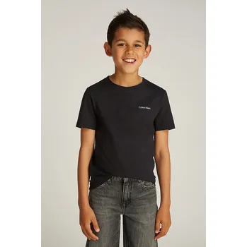 Chlapecké oblečení Dětské bavlněné tričko Calvin Klein Jeans 0 IU0IU00683.128.176.PPYA černá 99X, vel. 164