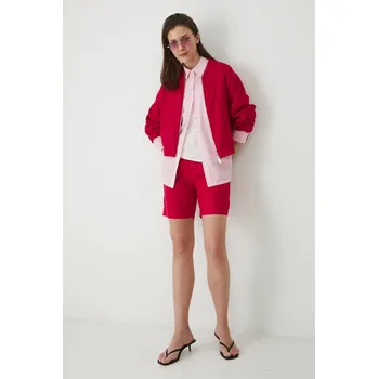 Pánské kraťasy Lněné kraťasy Medicine RS25.SZD093 červená 33X, vel. L