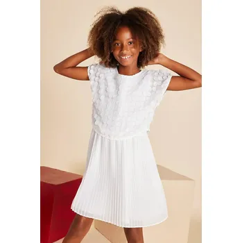 Dětská móda Dívčí šaty Mayoral 6978.8B.Junior.PPYA bílá 00X, vel. 157