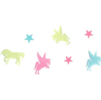 samolepka Fluorescentní samolepky Unicorn Paradise