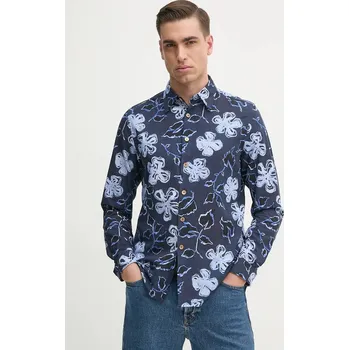 Pánská košile Bavlněná košile PS Paul Smith M2R.765X.P22309 námořnická modř 59X, vel. M
