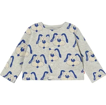 Kojenecká bunda Tinycottons DOGS BABY JACKET šedá barva, SS25-467 SS25.467 09X, vel. 86