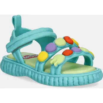 Dívčí obuv Dětské sandály Melissa CREATE + PLAY DOH tyrkysová barva, M.35989 66X, EUR 21