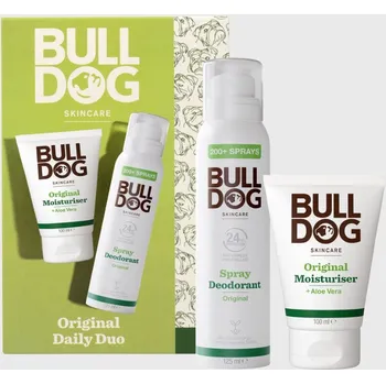 Kosmetická sada Bulldog Original Daily Duo Deodorant Spray and Moisturizer dárková sada péče o tělo a pleť pro muže