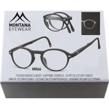 MONTANA EYEWEAR SKLÁDACÍ dioptrické brýle BOX66 BLACK+3,50
