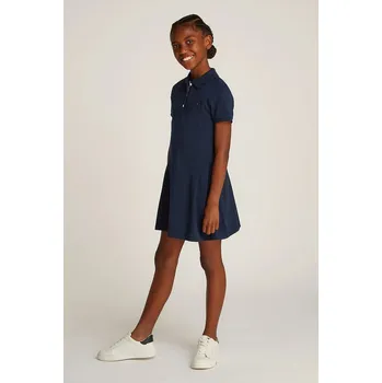 Dívčí šaty Dívčí šaty Tommy Hilfiger tmavomodrá barva, mini, KG0KG08342 KG0KG08342.104.122.PPYA 59X, vel. 110