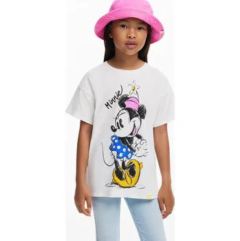 Chlapecké tričko Dětské bavlněné tričko Desigual x Disney bílá barva, 25SGTK19 00X, vel. 128