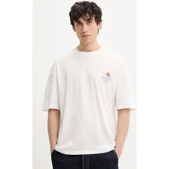 Pánské tričko Bavlněné tričko Solid OSRICK bílá barva, s potiskem, 21108553.114201 00X, vel. XL