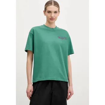 Pánské tričko Bavlněné tričko Fila Leffinge FAW1029 zelená 77X, vel. M