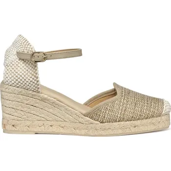 Dámské polobotky Espadrilky Geox D GELSA LOW béžová barva, na klínku, D55NGE 01106 C6738 D55NGE.01106.C6738 80X, EUR 41