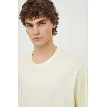 Pánské tričko Bavlněné tričko Levi's žlutá barva, s potiskem 16143 10X, vel. M