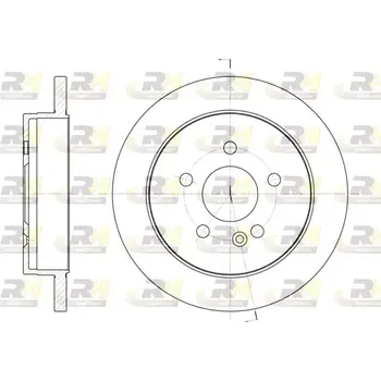 Brzdový kotouč ROADHOUSE Brzdový kotouč - 285 mm RDH 6799.00