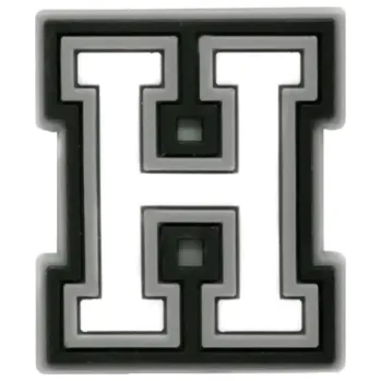 Dámská běžecká obuv PVC přívěšek na boty Crocs ve tvaru písmene H Stylový ozdobný doplněk na dětské i dospělé boty Snadná instalace a odolný materiál