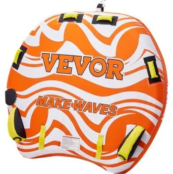Člun VEVOR Nafukovací tažné tuby pro plavbu lodí, nafukovací tažná tuba pro 1-2 osoby k tažení lodi, nosnost 150 kg, tuby a tažné prvky pro vodní sporty - s ploutvemi, dvojitě prošitým nylonovým potahem a polstrovanými rukojeťmi